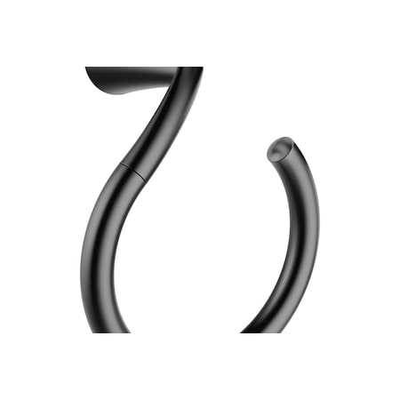 Moen Glyde Matte black towel ring MYB2386BL